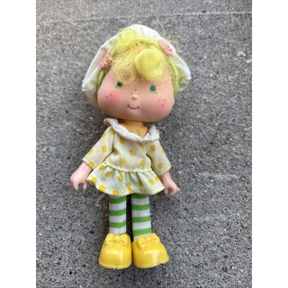 Strawberry Shortcake VTG 5"  Blonde Doll Lemon Meringue 80s Scented‎ Kenner